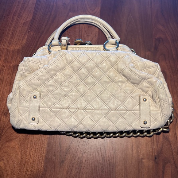 Marc Jacobs Stam Cream Leather Satchel - Picture 8 of 16